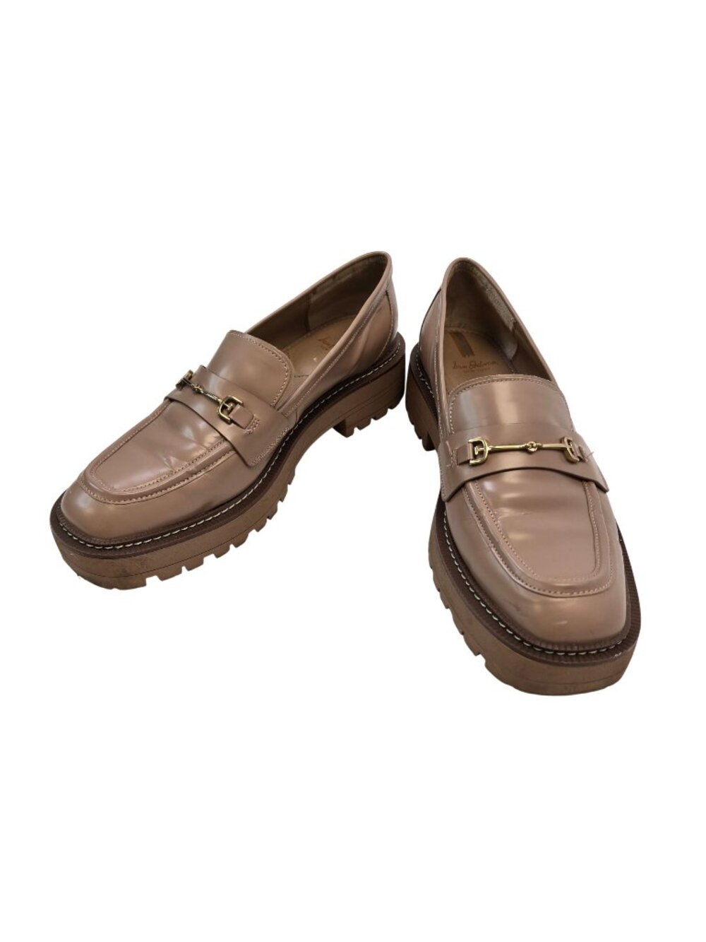 Sam Edelman Laurs Patent Leather Lug Sole Loafer Shoes Size 11M